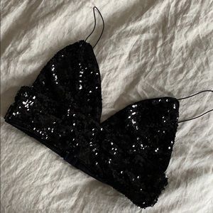 Black sequined Forever 21 party top